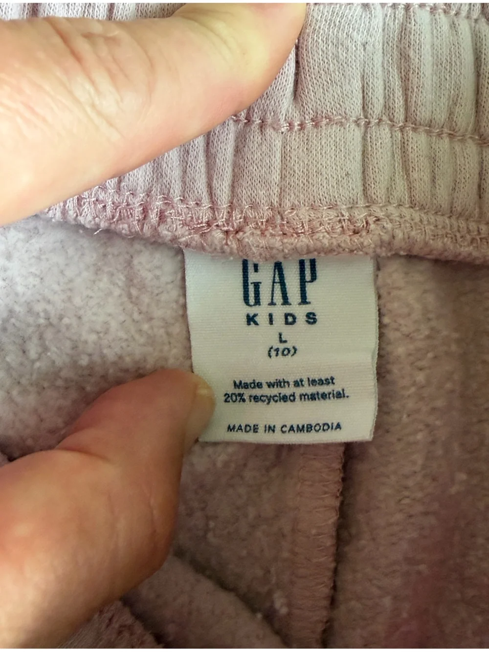 GAP Light Pink Kids Pull-On Jogger Pants